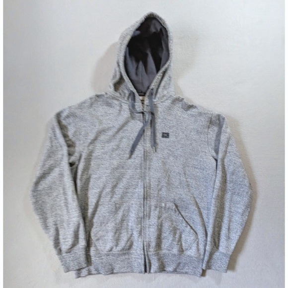 Ecko Unlimited Other - Ecko Unltd Full Zip Hoodie Mens Medium Grey Marl Fleece Rhino Logo Sweatshirt